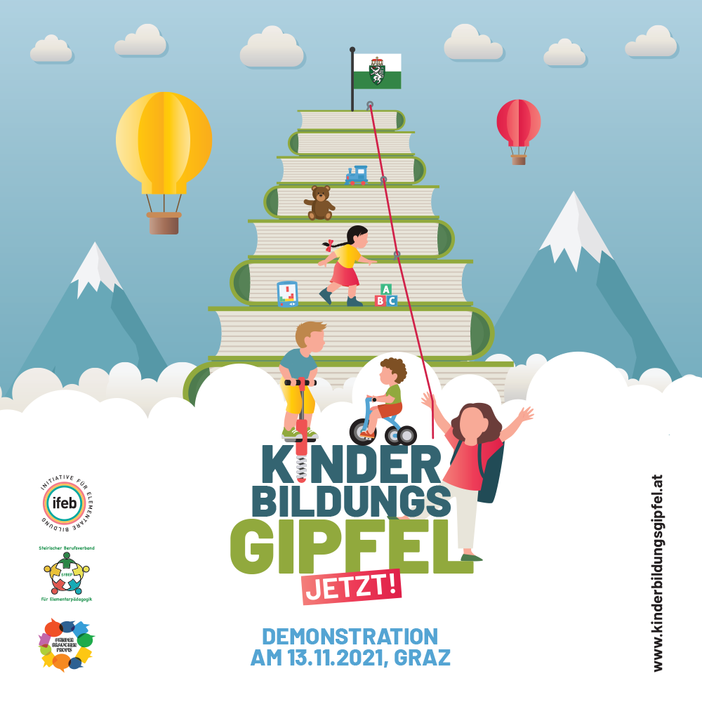 Kinderbildungsgipfel – JETZT! Demo am 13.11.2021, Graz
