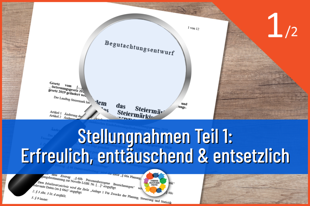 Stellungnahmen Teil 1: Erfreulich, enttäuschend & entsetzlich