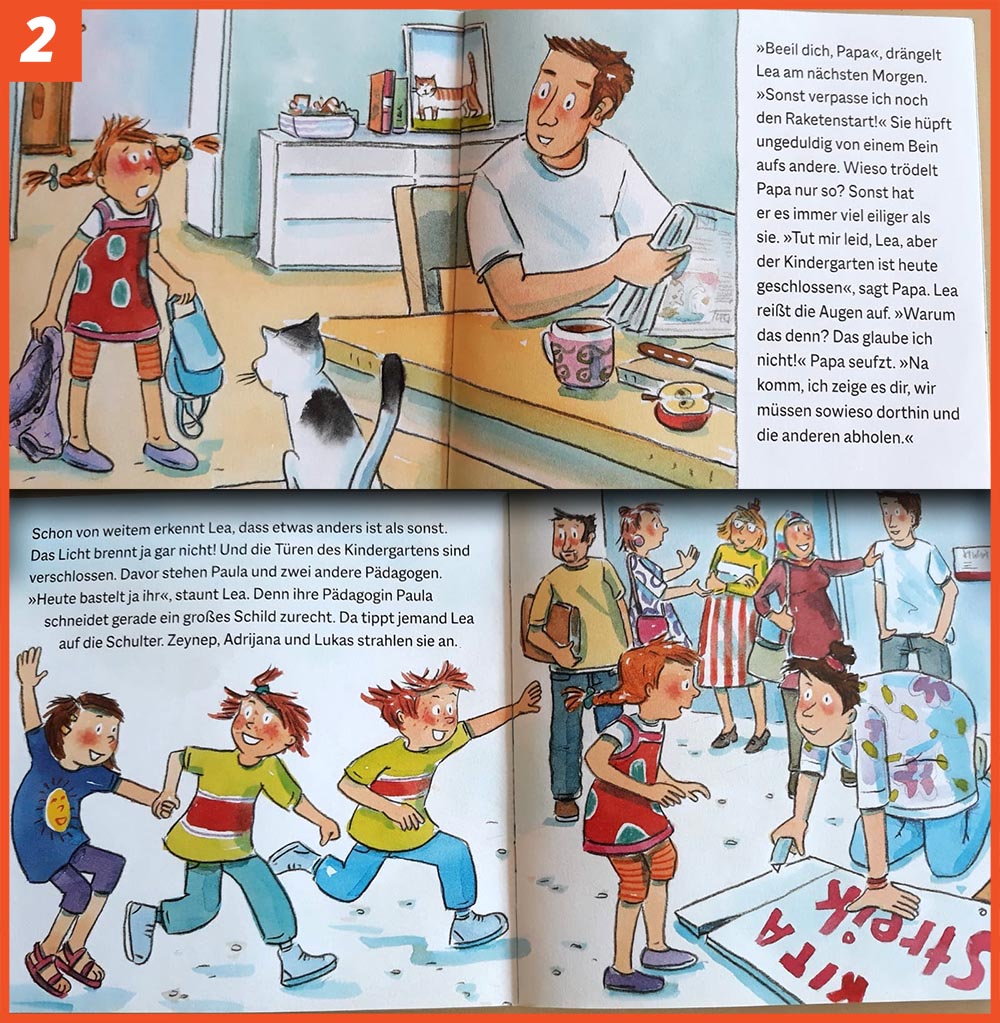 Pixibuch "Streik im Kindergarten" (AK Wien et al. 2021) - Ausschnitt 2